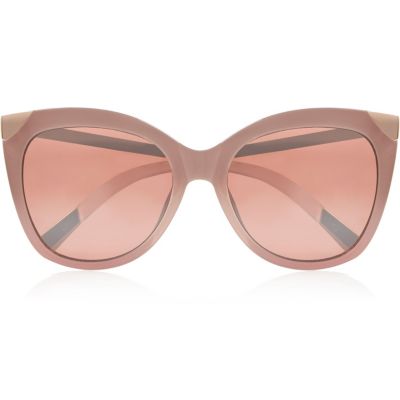 Pink large cat eye sunglasses